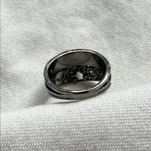 Israel sterling & Pearl Ring 6.5 - Picture 5 of 5